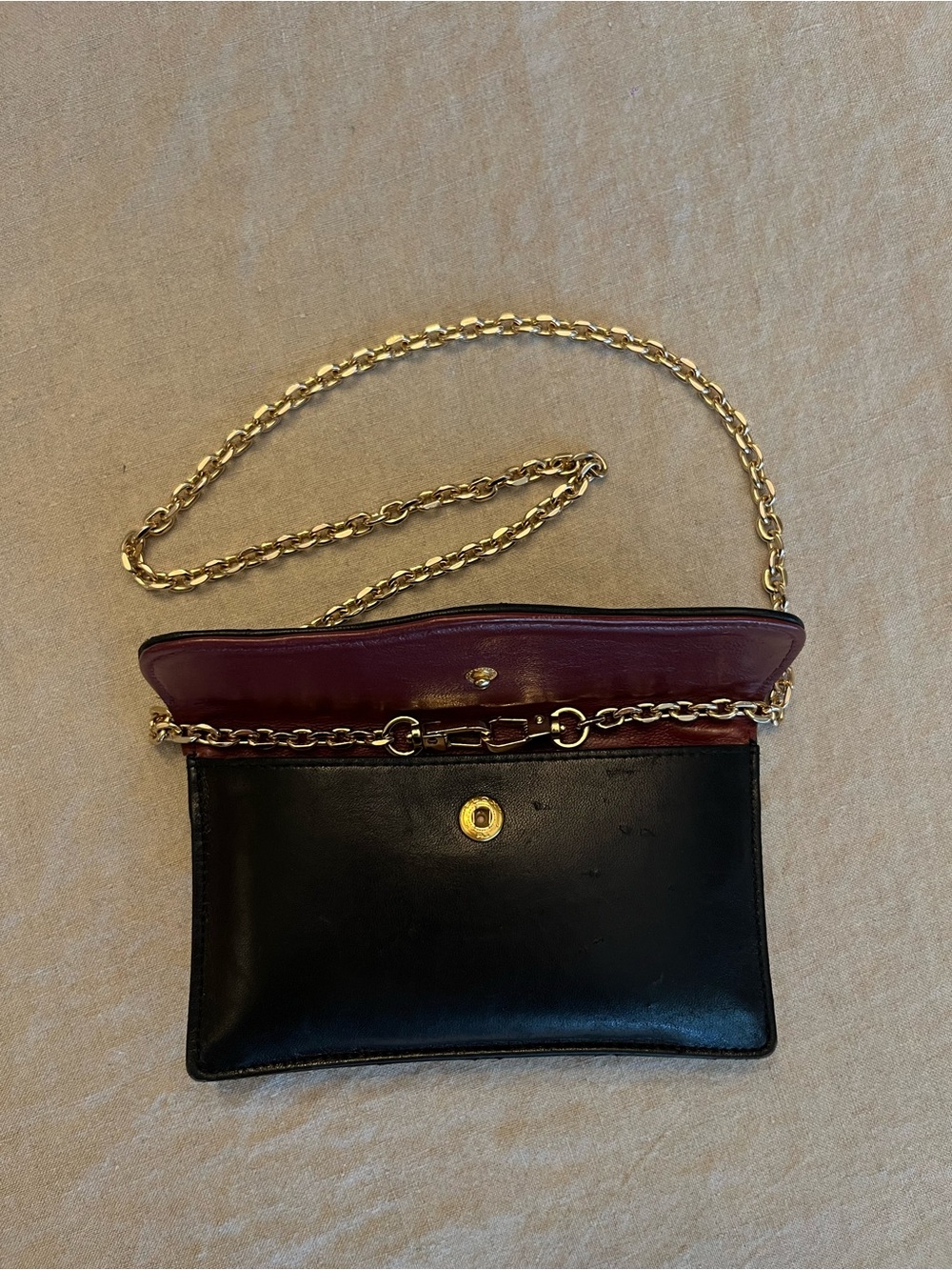 Vintage CHANEL Black Lambskin Clutch/Pouch - Picture 9 of 9